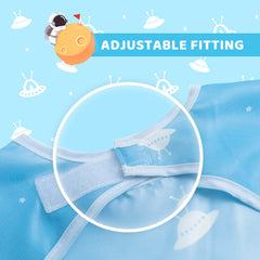 Little Dimsum bib with storage pocket catches drips and reduces outfit changes