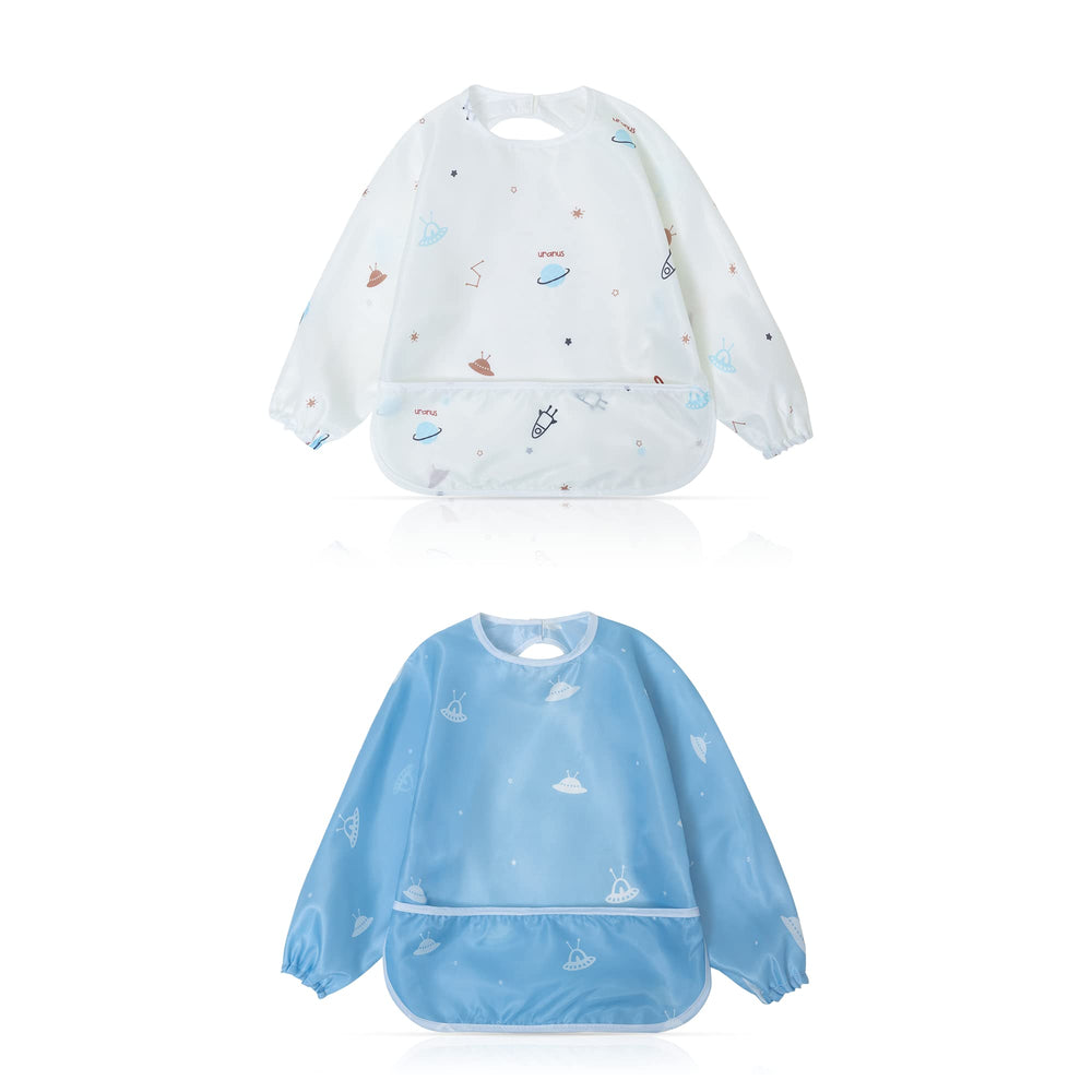 Little Dimsum mess-proof bib with full-coverage design protects outfits during meals