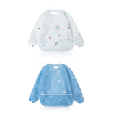 Little Dimsum mess-proof bib with full-coverage design protects outfits during meals