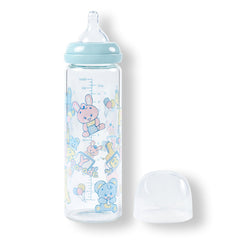 LittleForBig adult glass bottle with Baby Parade pattern for everyday sipping.