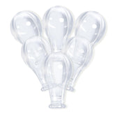 LittleForBig adult size 8 transparent nipples six-pack for easy replacements
