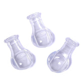 Littleforbig adult-sized pacifier nipple value pack front view shows three clear silicone tips for sensory comfort.
