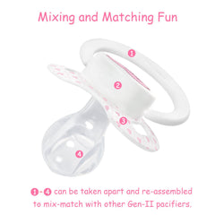 Littleforbig Bigshield Gen-II dust cap demonstrates enhanced hygiene for adult pacifier use