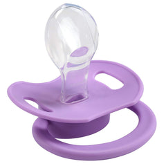LittleForBig Bigshield Gen-II pacifier purple button close-up for DIY decorating