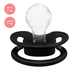 Dust cap on LittleForBig Bigshield Gen-II pacifier improves hygiene during storage.