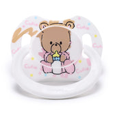 LittleForBig Bigshield Gen-II pacifier with white bear pattern offers comfortable soothing and easy visual appeal.