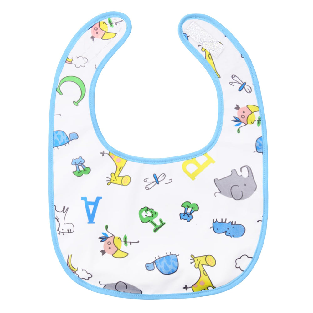 Littleforbig cotton waterproof babydoll bib giraffe print keeps outfits clean during play