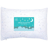 LittleHippo Celestial toddler pillow 13x18 with bamboo-derived cover for gentle, breathable comfort.