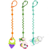 LittleHugs toy straps stroller clip set keeps essentials within reach during walks.