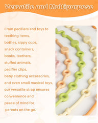 LittleHugs teether clip keeps teethers handy between sessions.