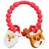 LittleLamb Christmas teether Santa Claus with soothing textures for gums