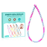 LittleLamb teething-necklace safety-design with integrated beads for safer chewing.