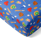 Little Sleepies bamboo crib sheet with snug elastic edge for secure fit.