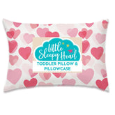 Little Sleepy Head toddler pillow 13x18 with ergonomic neck support for growing kids