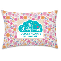 Little Sleepy Head toddler pillow 13x18 with ergonomic neck support for growing kids