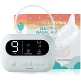LittleTora Pro nasal aspirator with built-in music and night light for calmer nasal care.