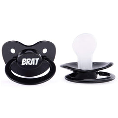 Littletude adult pacifier shows a large shield for added protection and secure fit.