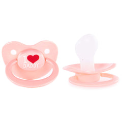 Littletude adult pacifier with large shield supporting calming use and safe fit.