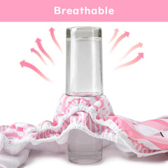 Littleforbig adjustable snaps illustrate customizable waist and height for a snug wrap.