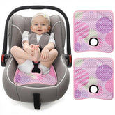 LITTOBEBE car seat protector pink aesthetic shows stylish protection during car trips
