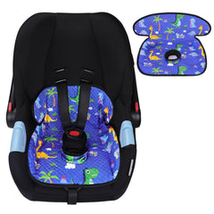 LITTOBEBE blue piddle pad car seat liner side view protects against spills during travel.