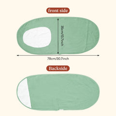 Littogoose adjustable snuggle-strap swaddle demonstrates growing-baby fit.