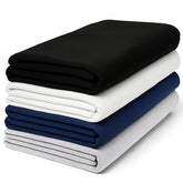 littogoose premium 4-pack swaddle blankets folded neatly in neutral tones for easy nursery styling