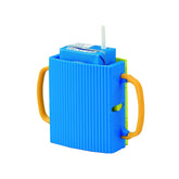 LIUHUIZEYU juice box holder front view shows durable ABS for mess-free sipping
