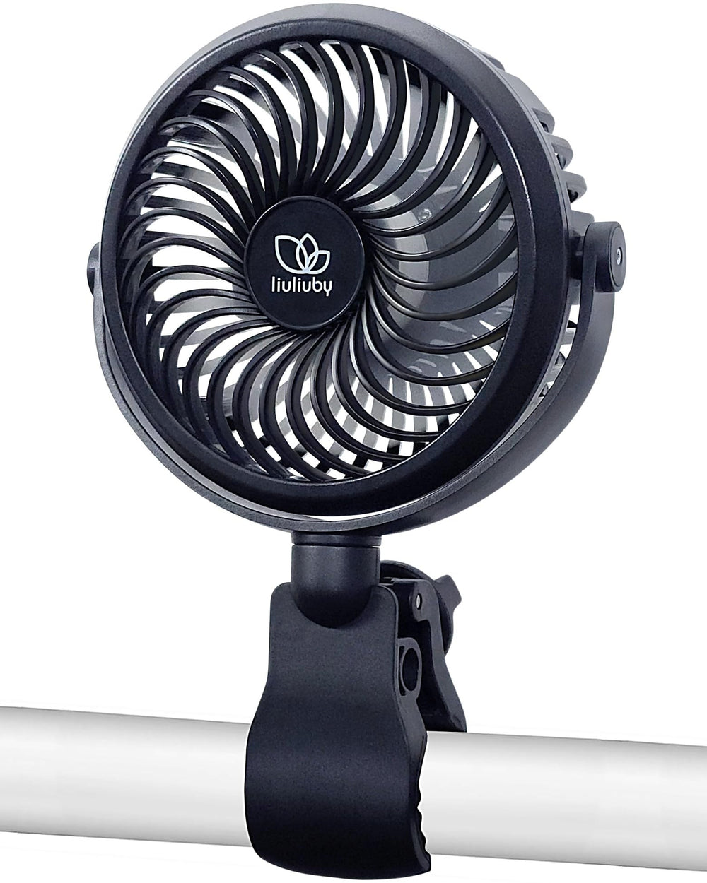 liuliuby baby stroller fan clip on securely to stroller bars for on-the-go cooling.