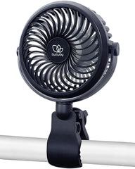 liuliuby baby stroller fan clip on securely to stroller bars for on-the-go cooling.