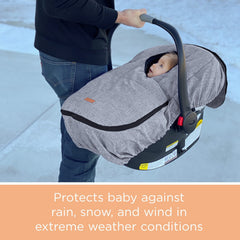 liuliuby winter carseat cover coral fleece lining keeps baby warm and comfy