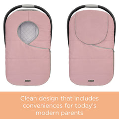 liuliuby winter carseat cover pink front zip design enables easy in and out