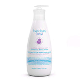 Live Clean Baby Soothing Relief Wash bottle front, gentle plant-based formula for delicate baby skin