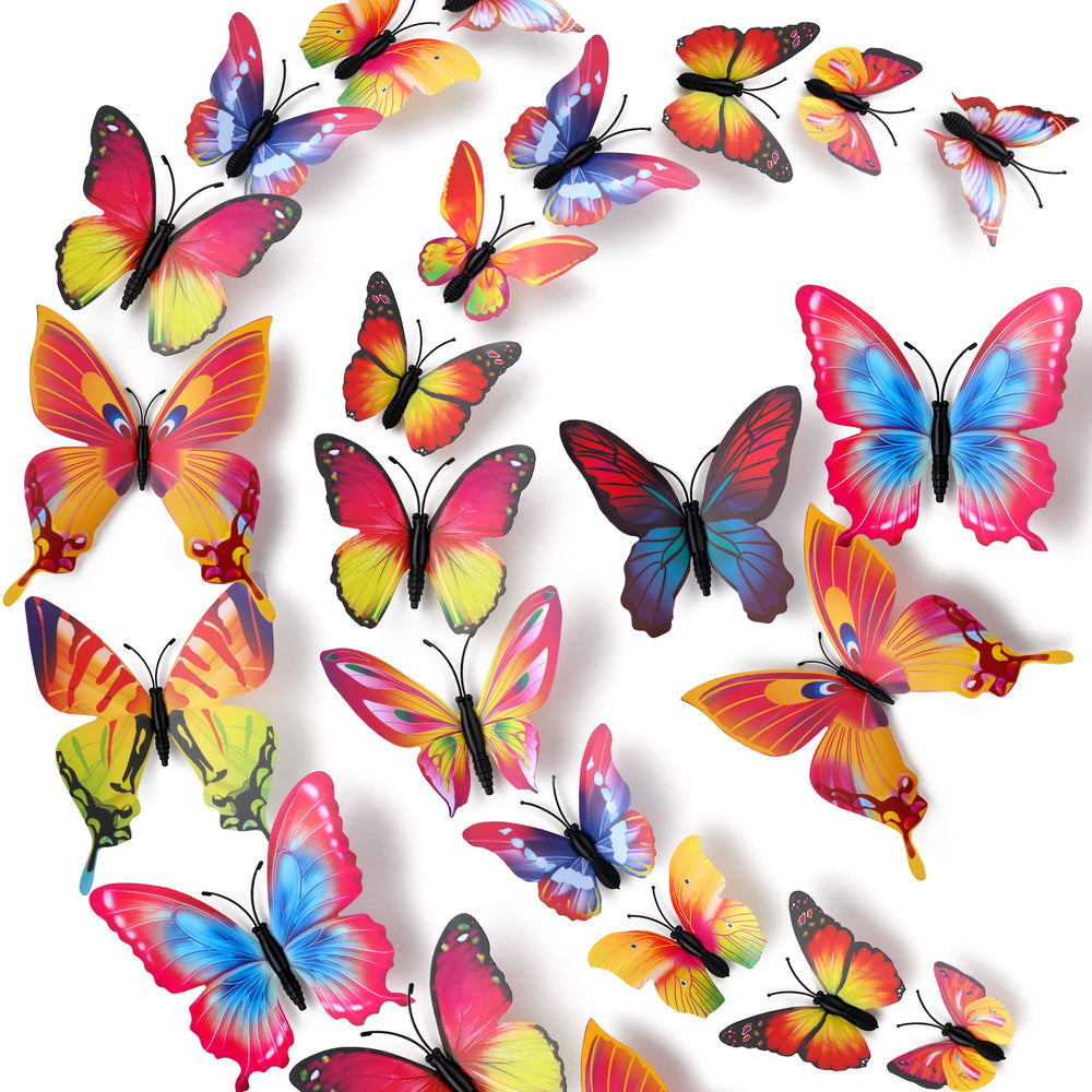 LiveGallery butterfly wall decals set brightens kids' rooms.