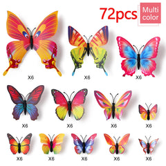 LiveGallery multicolor butterfly decals close-up shows vibrant color details.