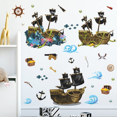 LiveGallery telescope and treasure decal sparks adventurous play in a nursery or playroom