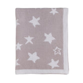 Living Textiles Chenille Blanket Grey Galaxy close-up of ultra-soft fabric for cozy touch