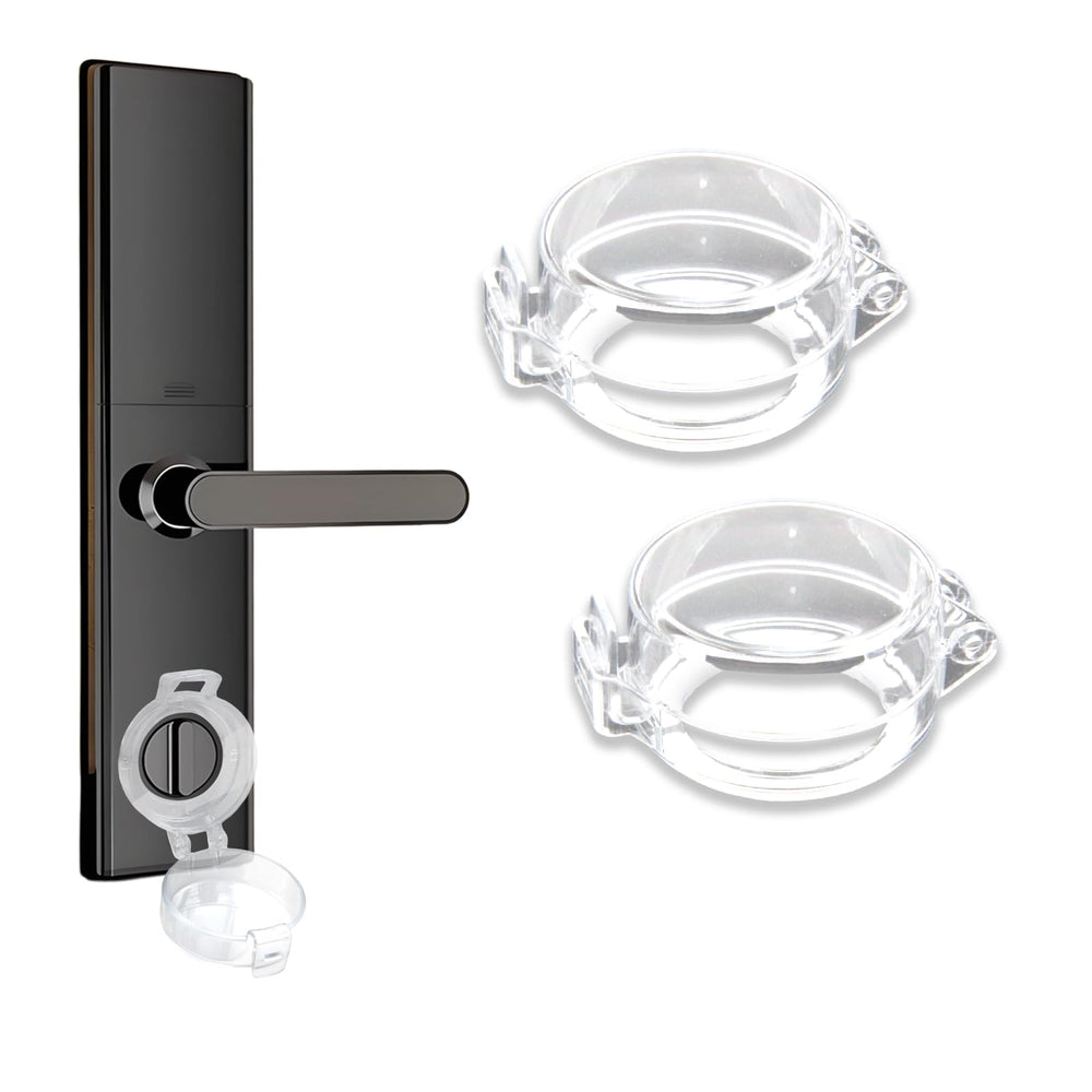 LJHYSD deadbolt cover two-pack protects families from accidental lockouts.