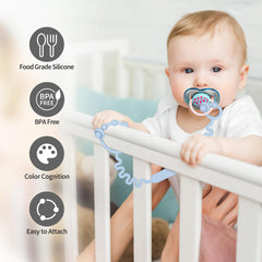 LJOWJVA Toy Straps teether keeps toys handy while soothing gums with safe silicone
