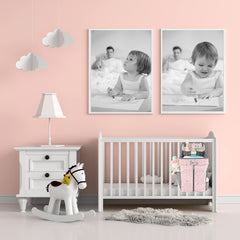 Llama Bella premium nursery organizer installed on crib shows secure mounting options.