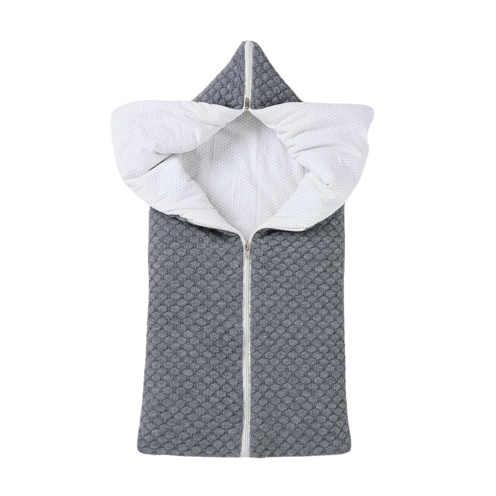 LLmoway baby swaddle knit sleeping bag front view delivers cozy warmth for newborn sleep