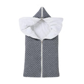 LLmoway baby swaddle knit sleeping bag front view delivers cozy warmth for newborn sleep