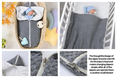 LLmoway swaddle opened doubles as a blanket for naps