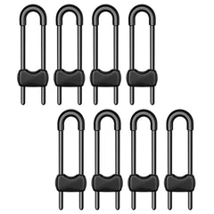 LLOOC cabinet locks 8-pack securing kitchen cabinets for child safety.