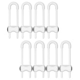 LLOOC cabinet locks 8-pack with U-shaped design for babyproofing cabinets