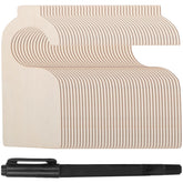 LLOUSSAK blank wooden closet divider front view shows clean, smooth surface