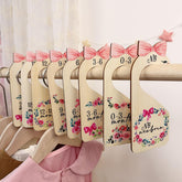 LLUFO baby closet dividers 8pcs wooden set helps keep newborn outfits neatly organized