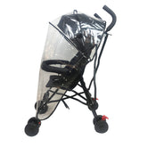 LLUFO stroller rain cover folded for compact storage on trips