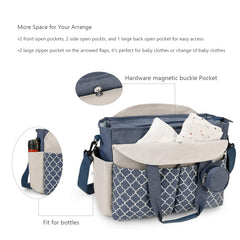 Lmbabter diaper bag tote adjustable shoulder strap supports comfortable daily carry