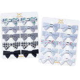 LMYMHMLM 20pcs blue and navy baby bows for daily outfits and gentle hold.